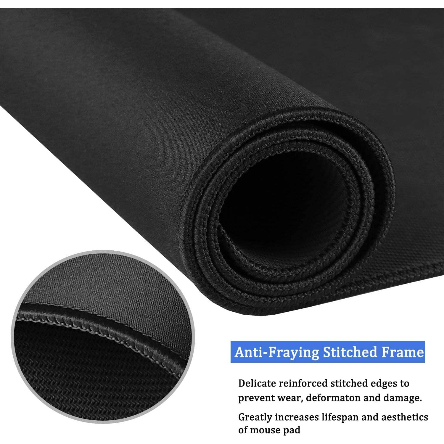 Alfombrilla de Ratón Hsmienk Grande Negra 37.8x29.7cm Antideslizante