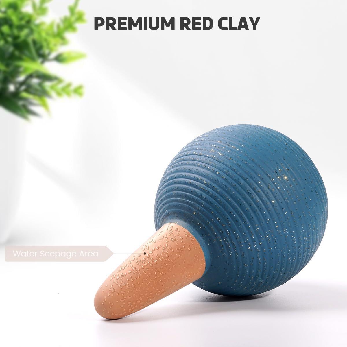 Juego de 4 Esferas de Riego Eusbon 14oz Azul para Plantas