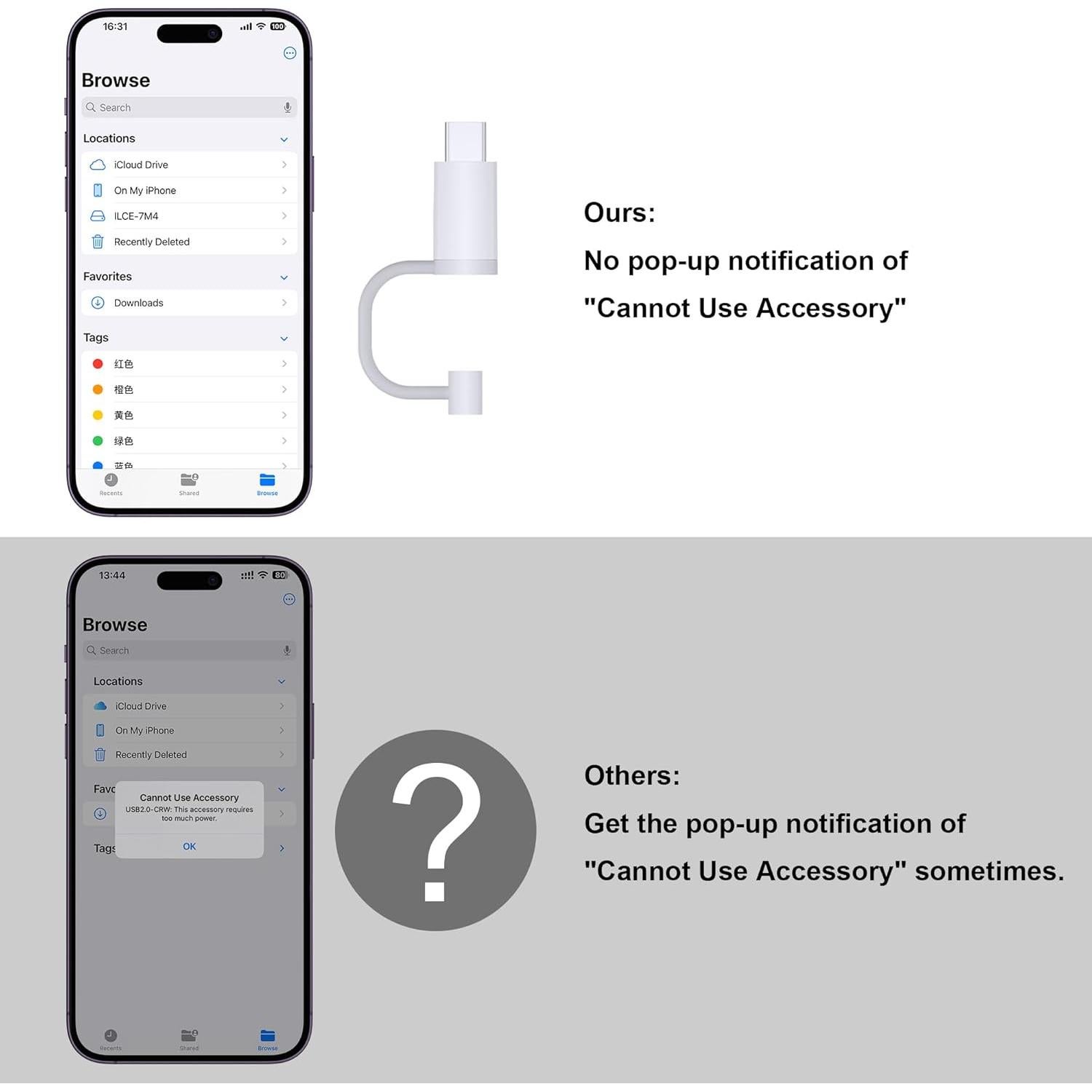 Lector de Tarjetas SD TIANSONG 4 en 1 USB-C y Lightning