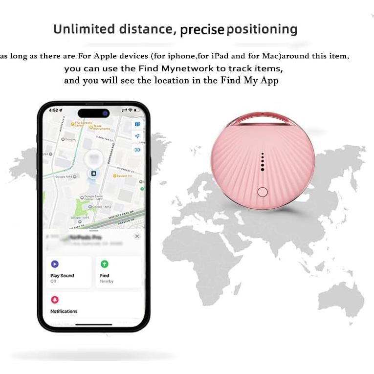 Localizador inteligente MIUXGIO Air-Tags negro - Find My iOS