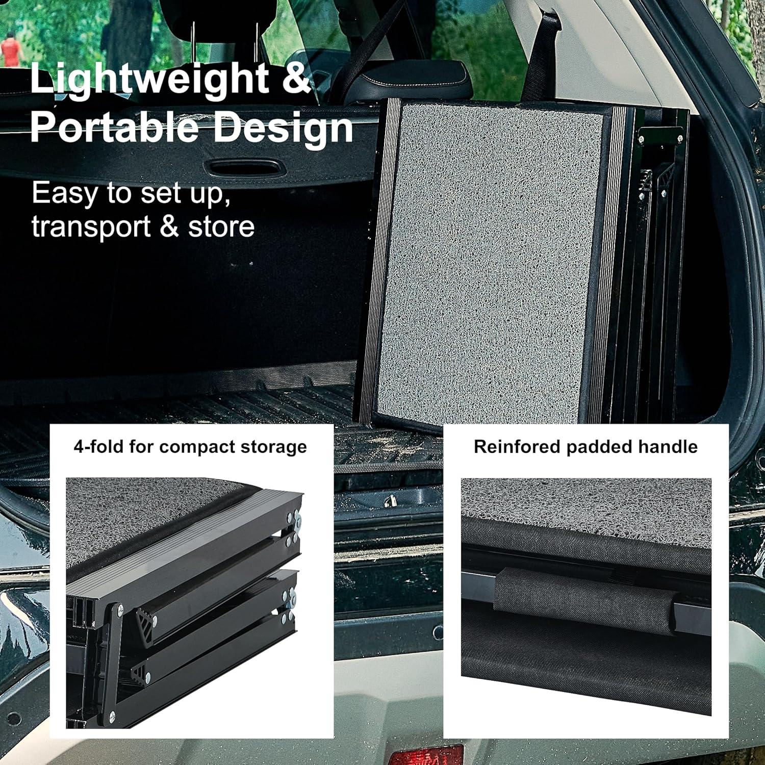 Rampa Plegable para Mascotas BestVida 160x43 cm Antideslizante