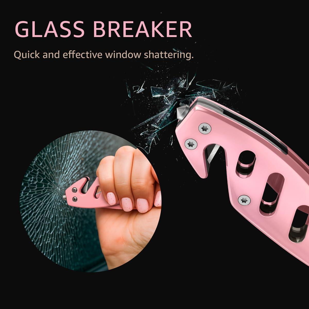 Cuchillo de bolsillo rosa GOOD WORKER 6.8 cm para mujeres