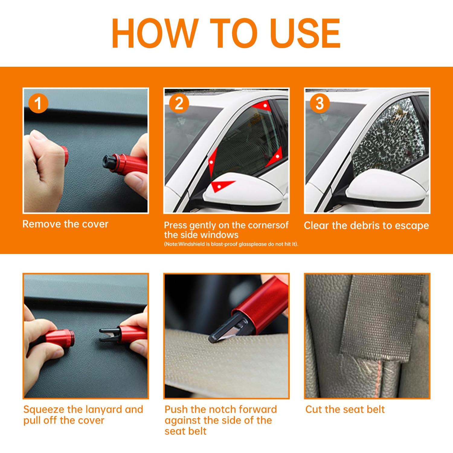 Rompeventanas y cortador de cinturón BHock BK000009 17cm