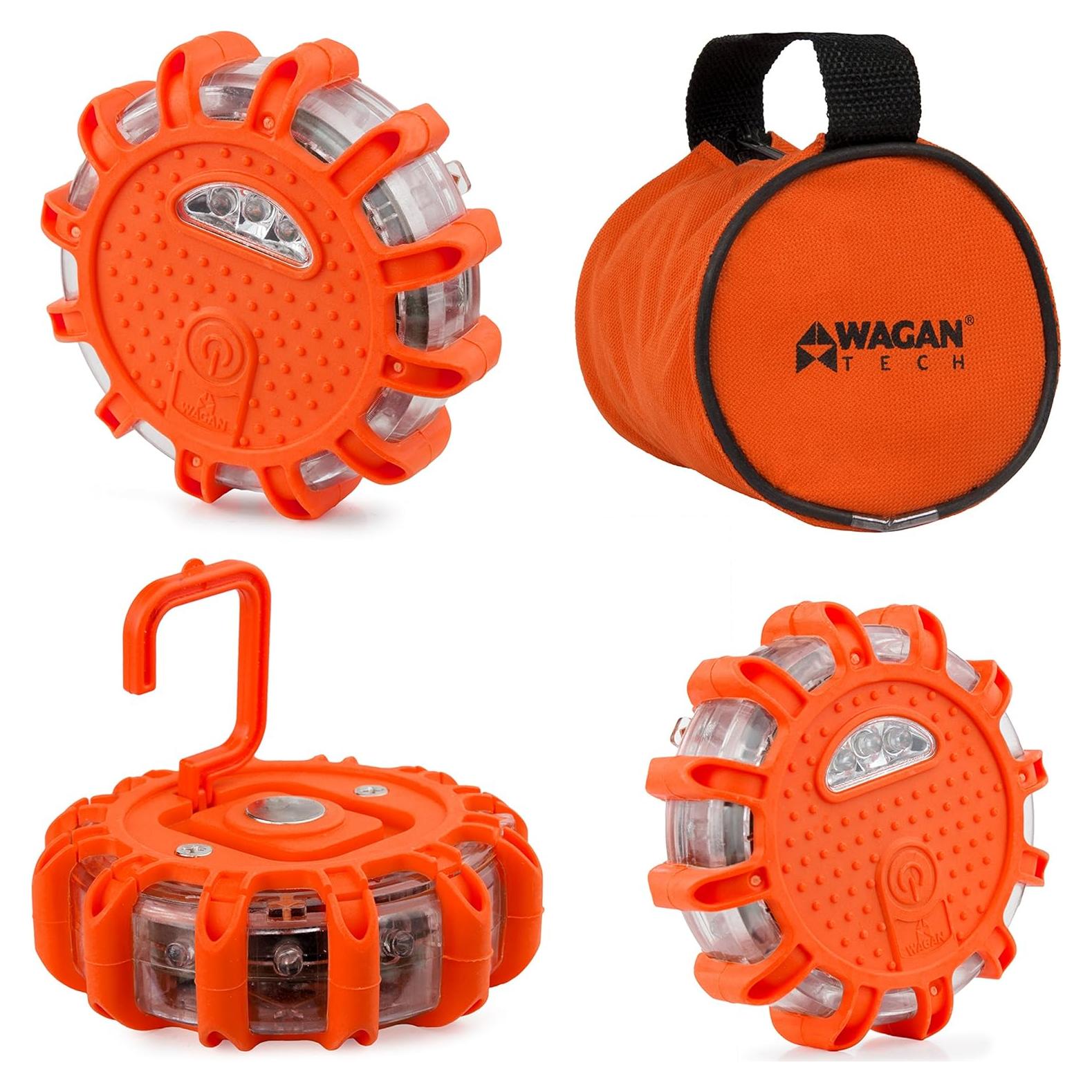 Bengala LED de Emergencia Wagan FRED EL2639-3, 9 Modos, 3 Piezas