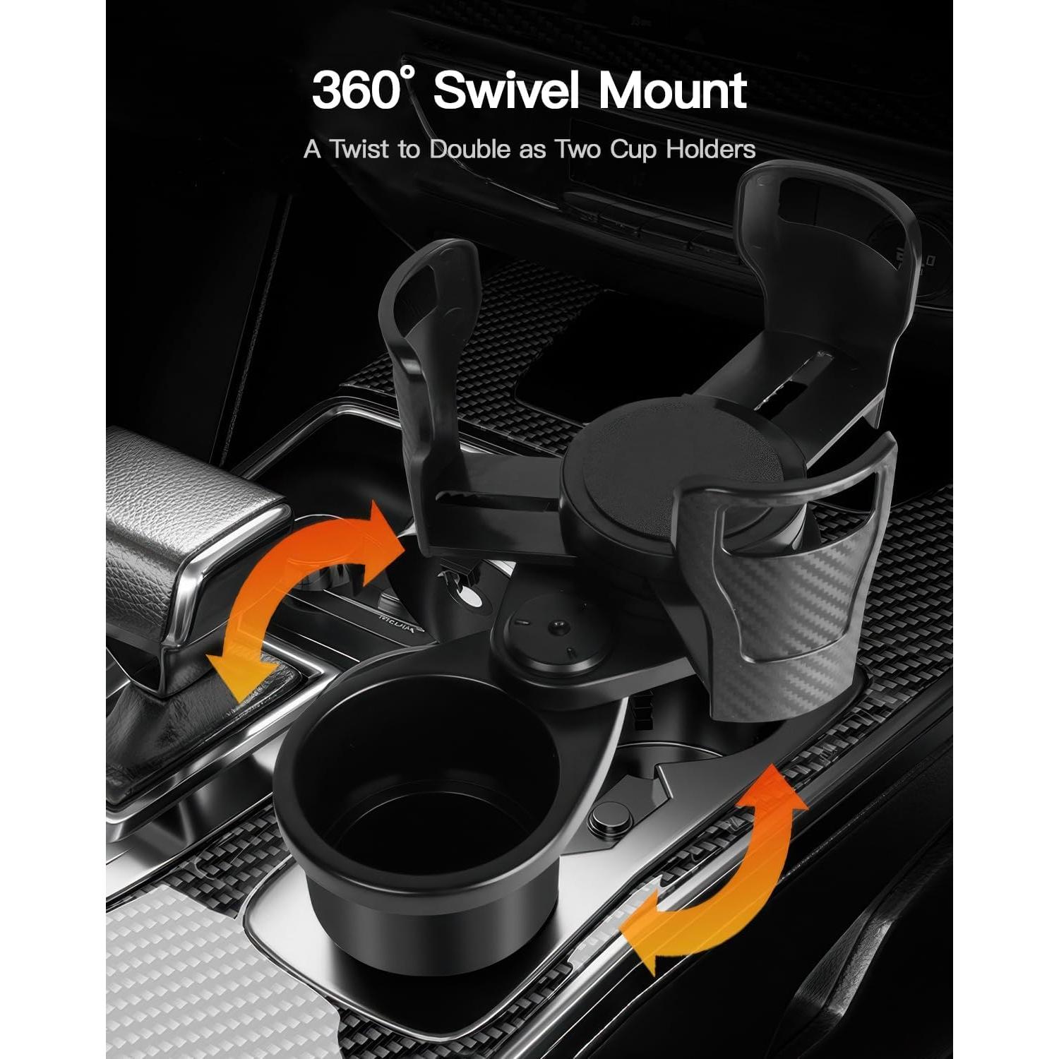 Soporte para Tazas de Coche VisionSync AC006 Ajustable 2 en 1