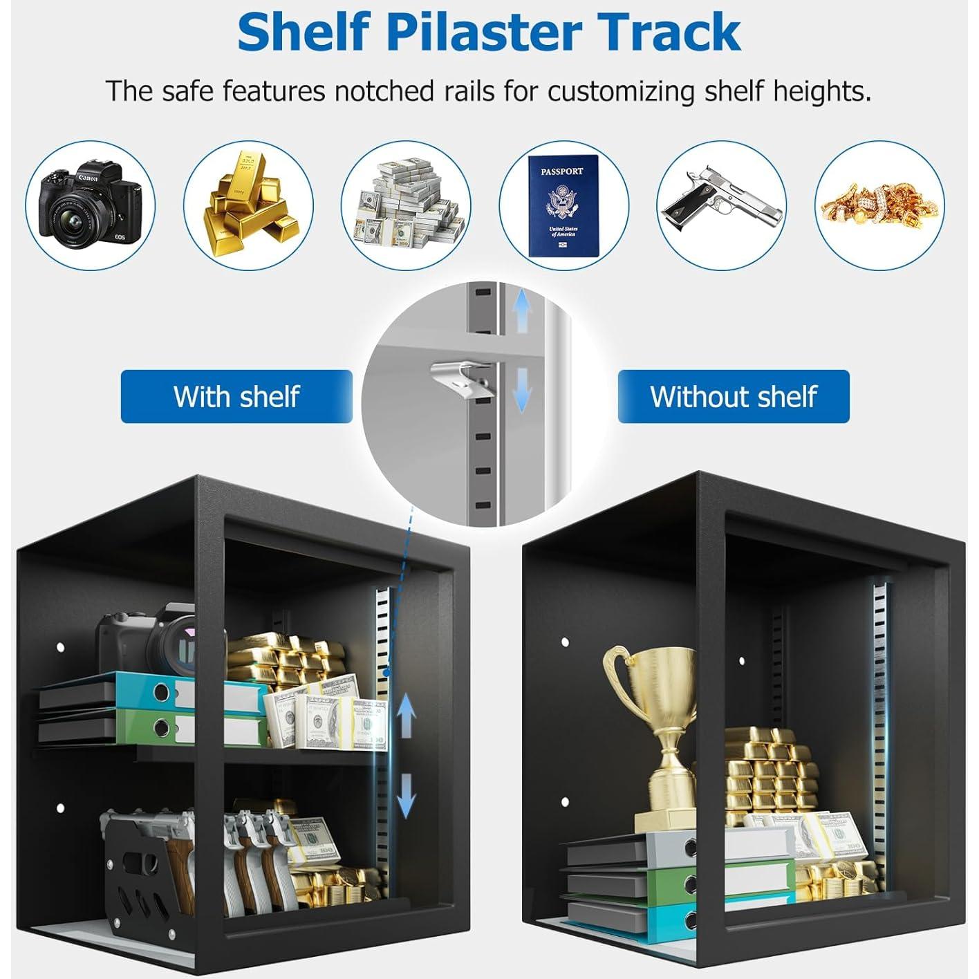 Caja Fuerte Ignífuga PATRON 2.3 Pies³ con Soporte para 4 Armas