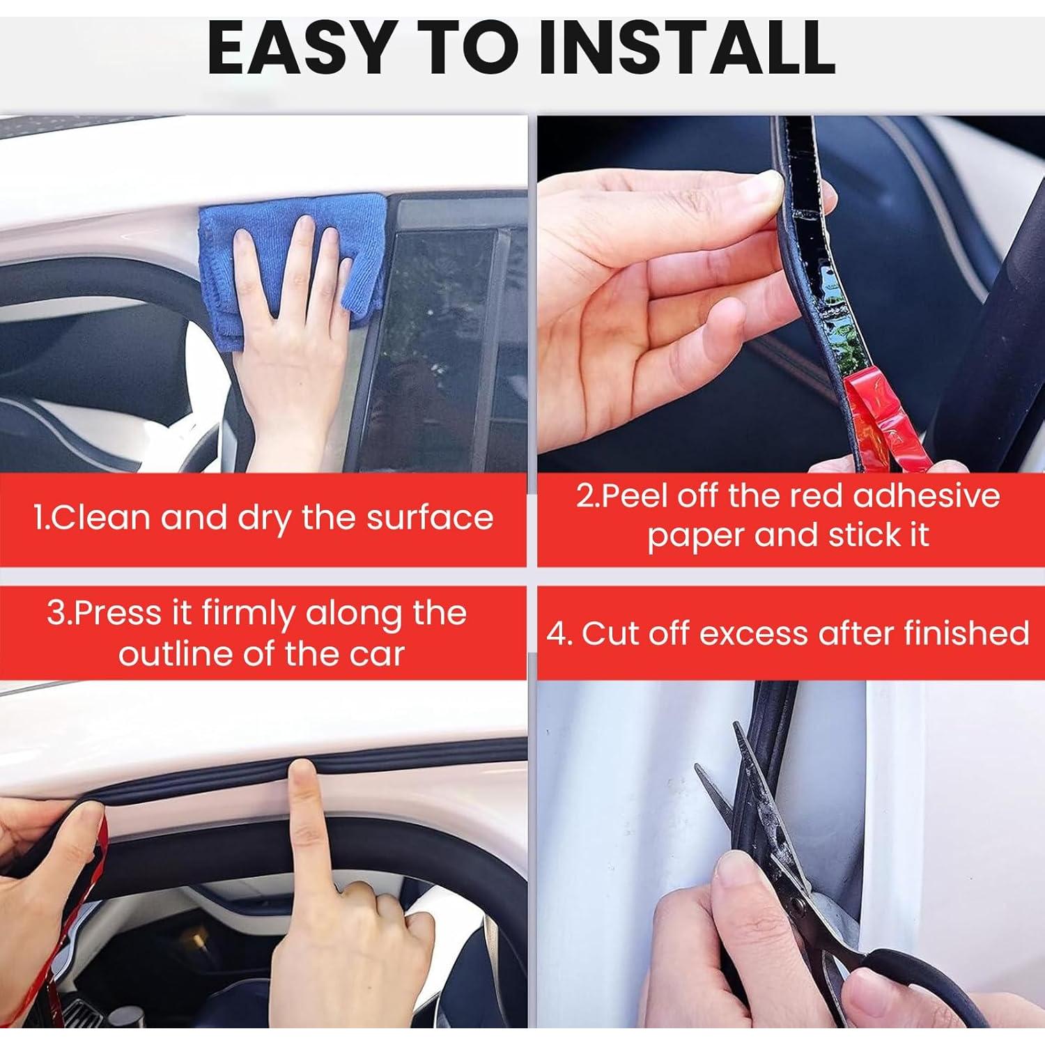 Tira de Sellado de Goma NAJIESUN 5m Doble Capa Aislante