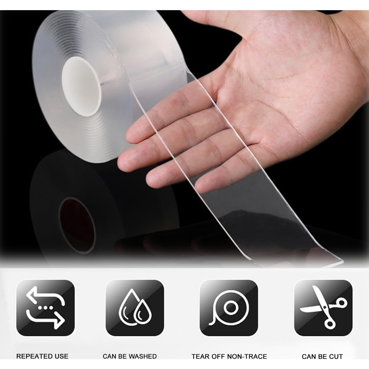 Cinta de Sellado Transparente HNZGYB 5 cm x 10 m Sin Residuo