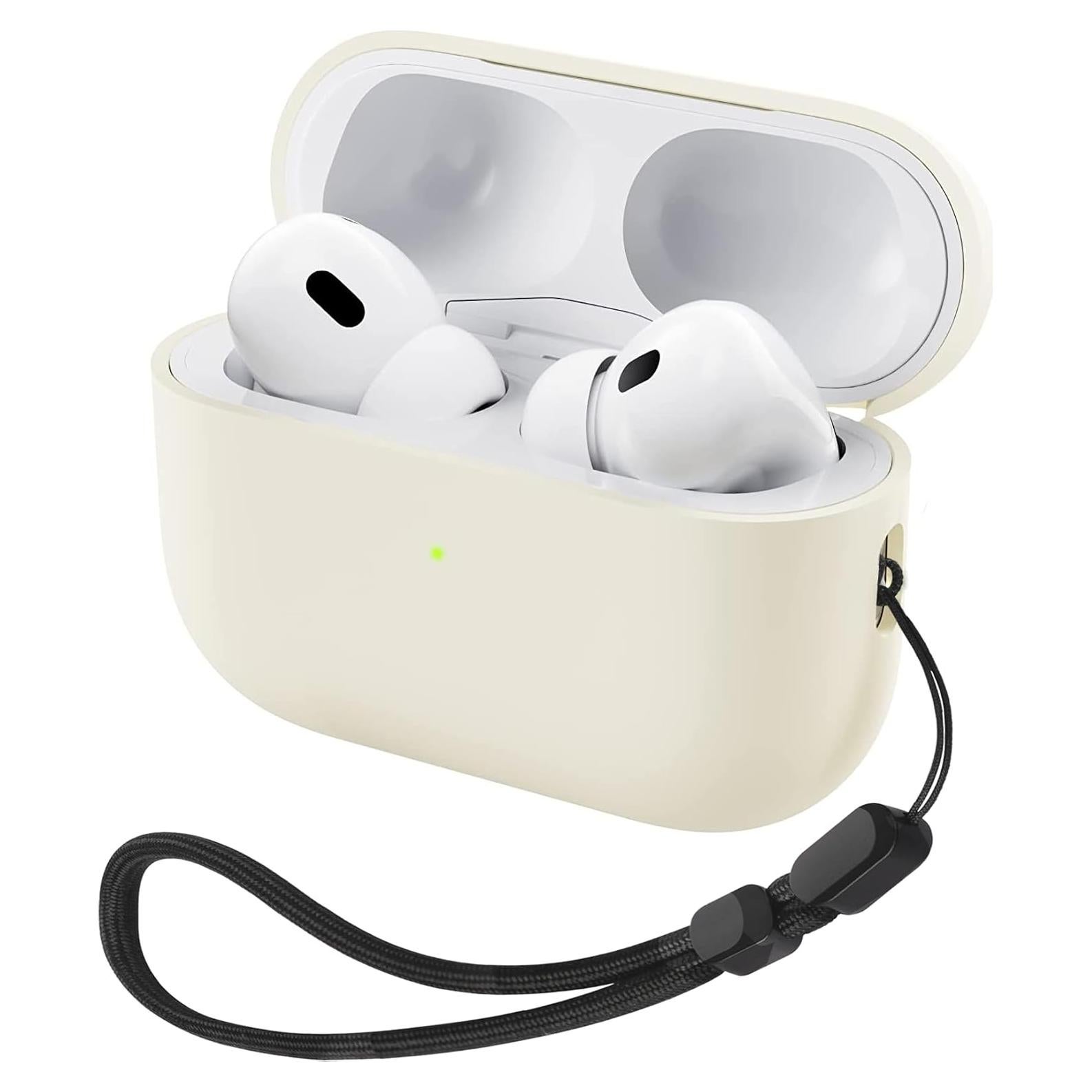 Funda de Silicona Líquida VEIRRW para AirPods Pro 2 Beige
