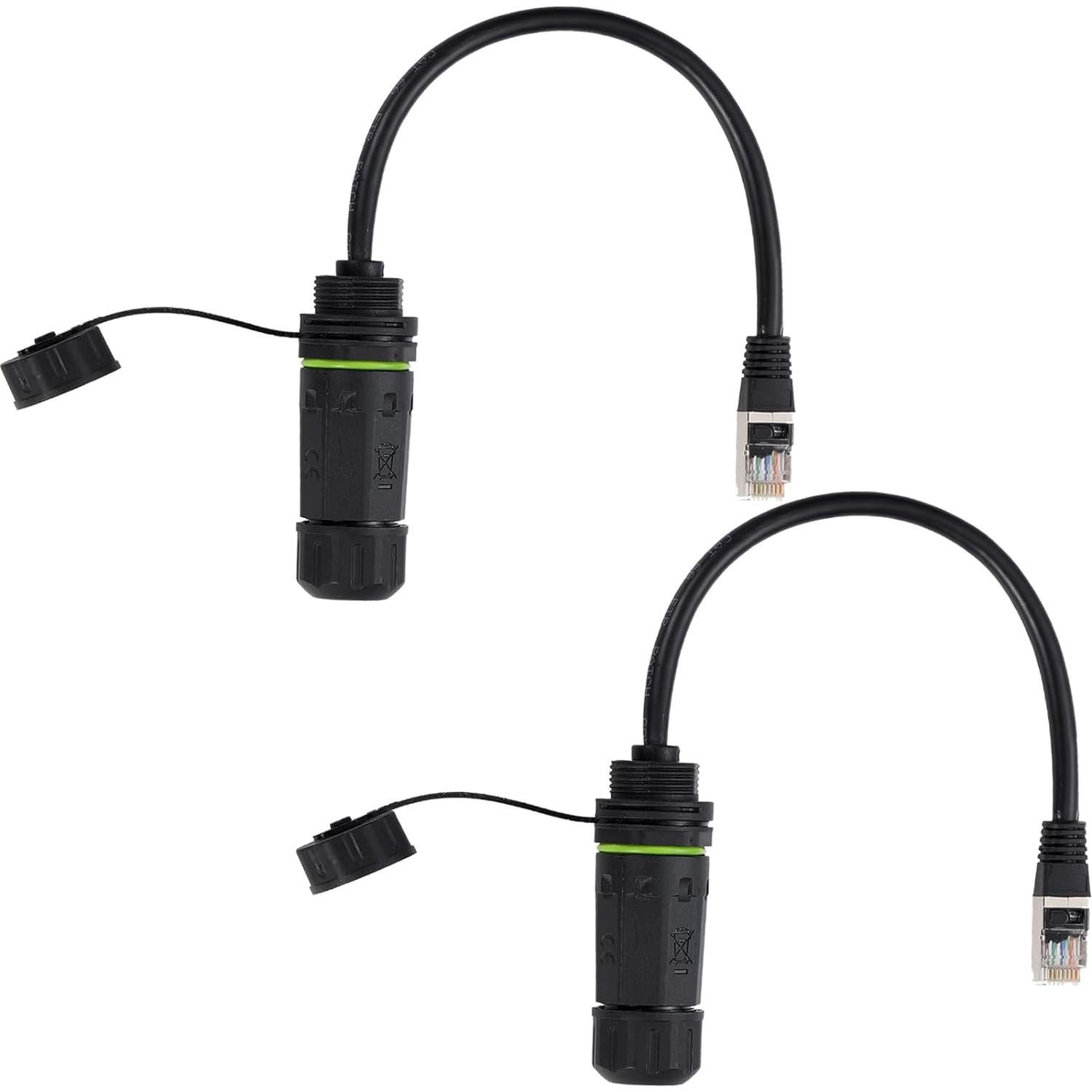 Conector RJ45 a Prueba de Agua PENGLIN 2PCS Cat6 Ethernet