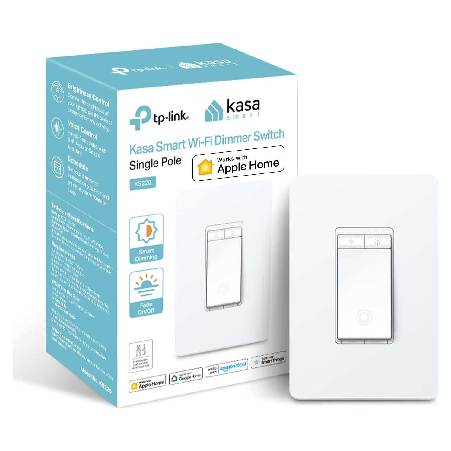Interruptor Regulador Inteligente Kasa KS220 Wi-Fi 2.4GHz