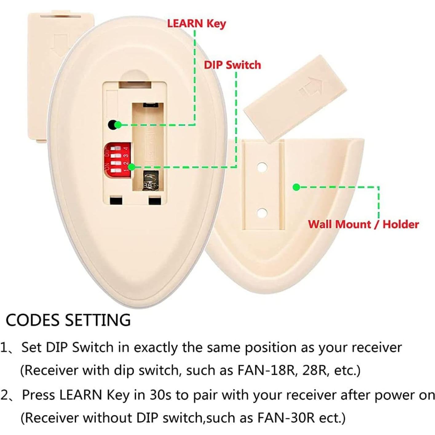 Control Remoto para Ventilador de Techo Allen+Roth 35T