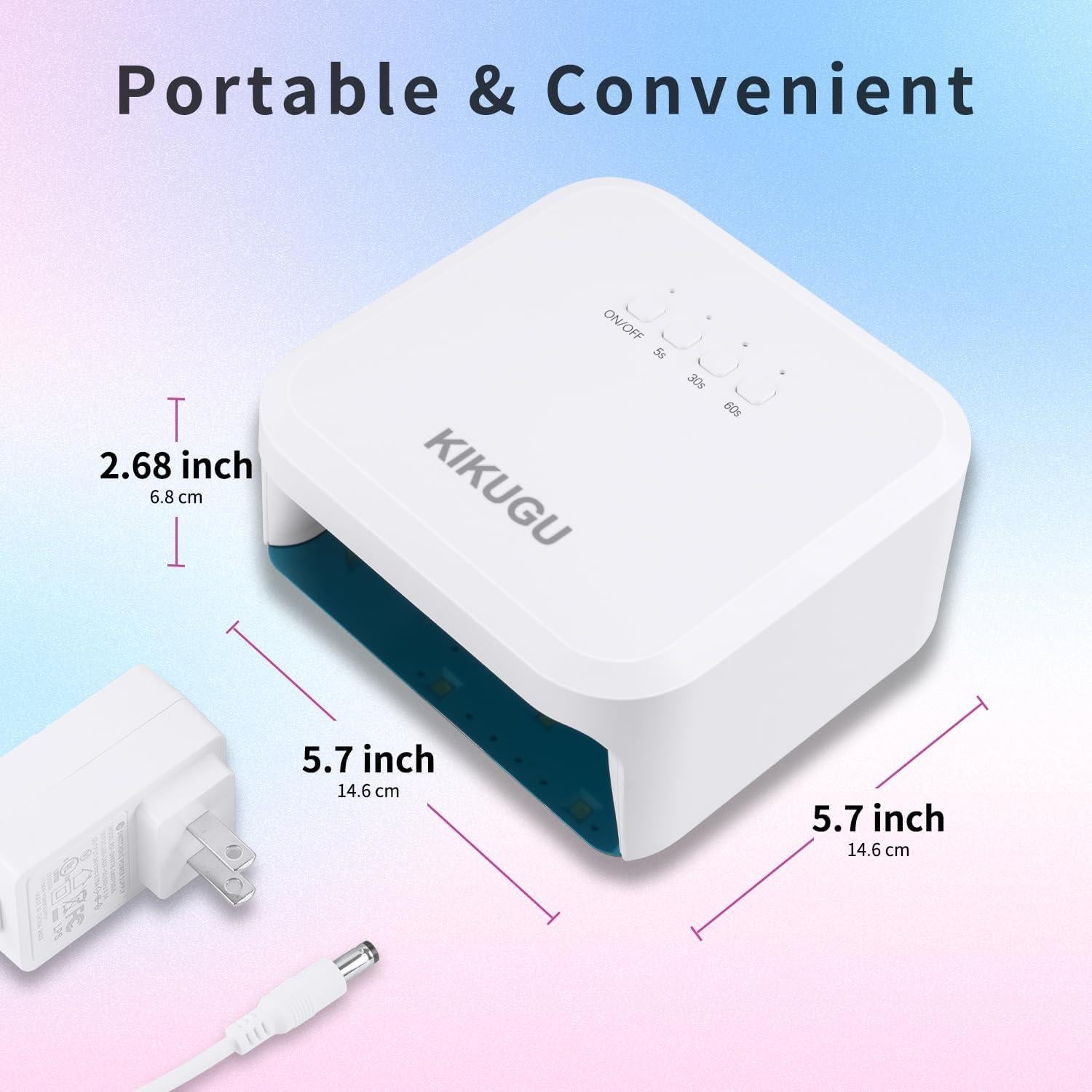 Lámpara UV LED para Uñas de Gel Kikugu H11, Secado Rápido