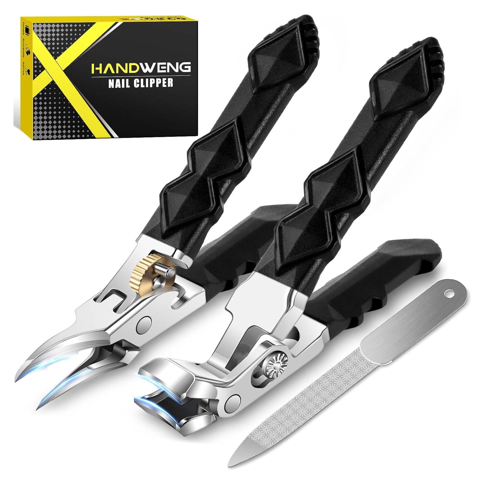 Cortauñas Ergonómico HANDWENG para Uñas Gruesas y Encarnadas