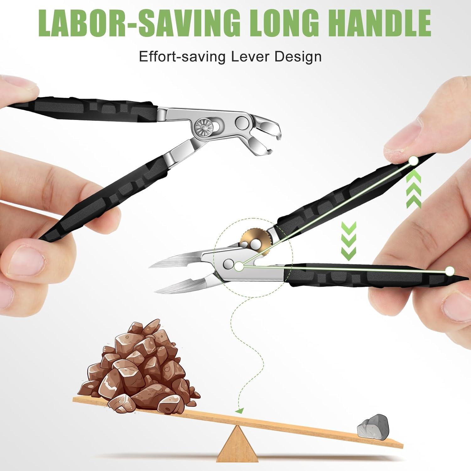 Cortauñas Ergonómico HANDWENG para Uñas Gruesas y Encarnadas