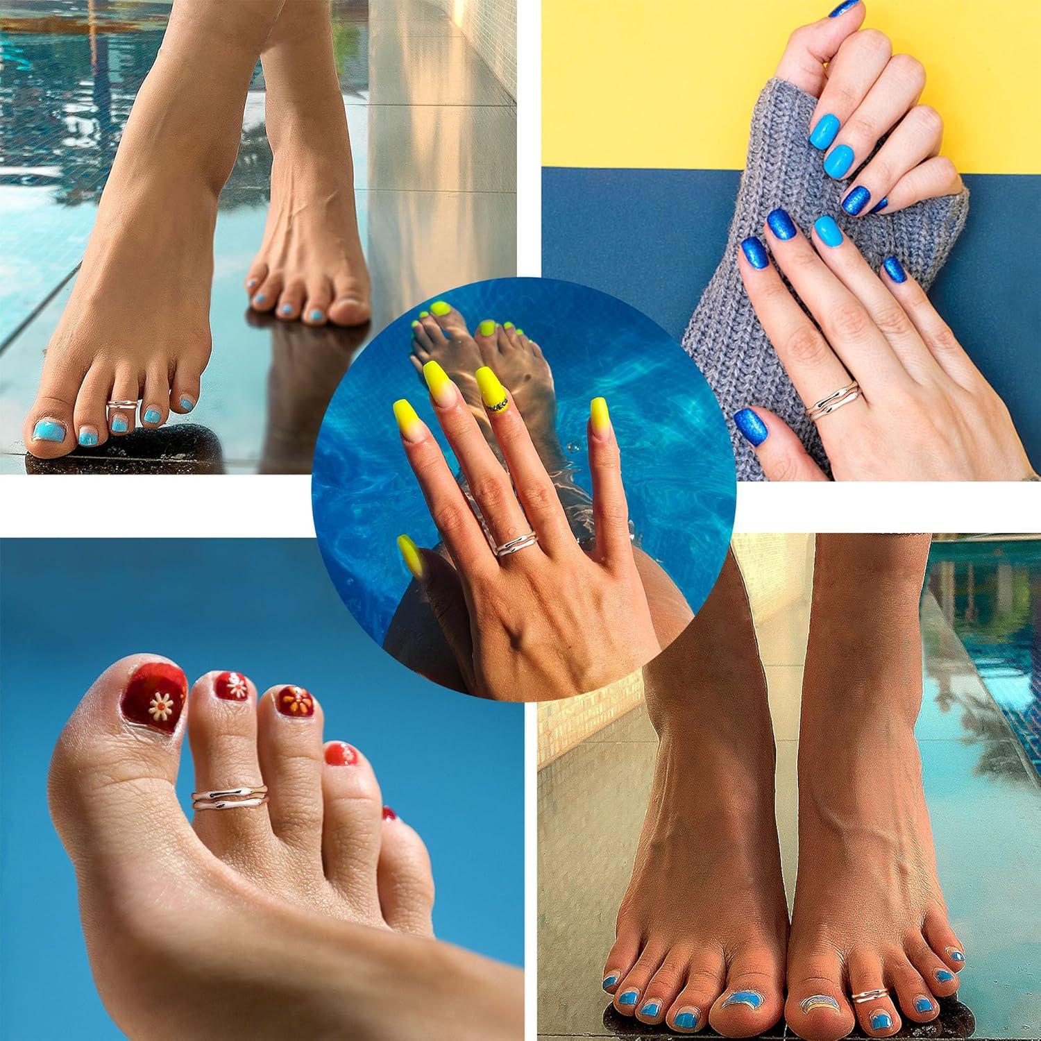 Anillos para Dedos de los Pies de Plata Esterlina 925 para Mujeres