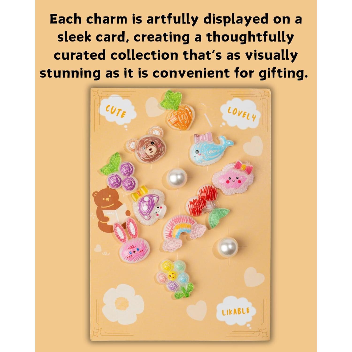 Encantos de Zapato Brillante Coywx - 12 Piezas para Mujeres