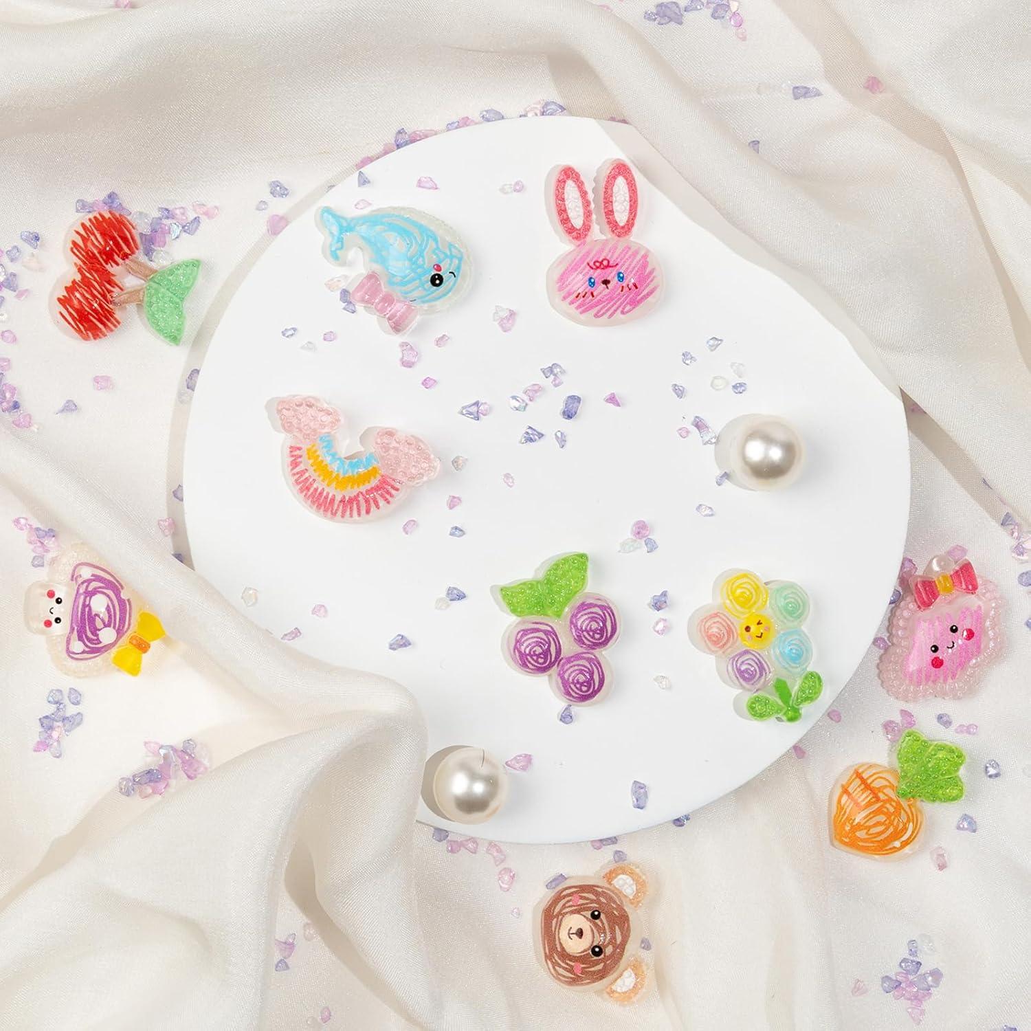 Encantos de Zapato Brillante Coywx - 12 Piezas para Mujeres