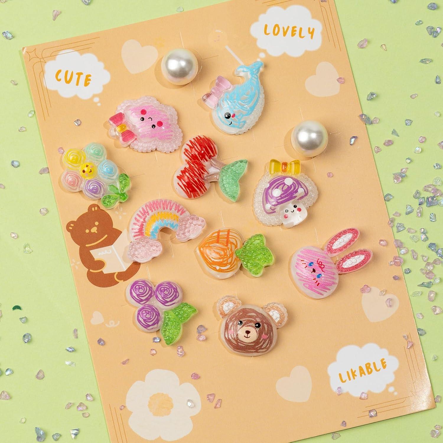 Encantos de Zapato Brillante Coywx - 12 Piezas para Mujeres