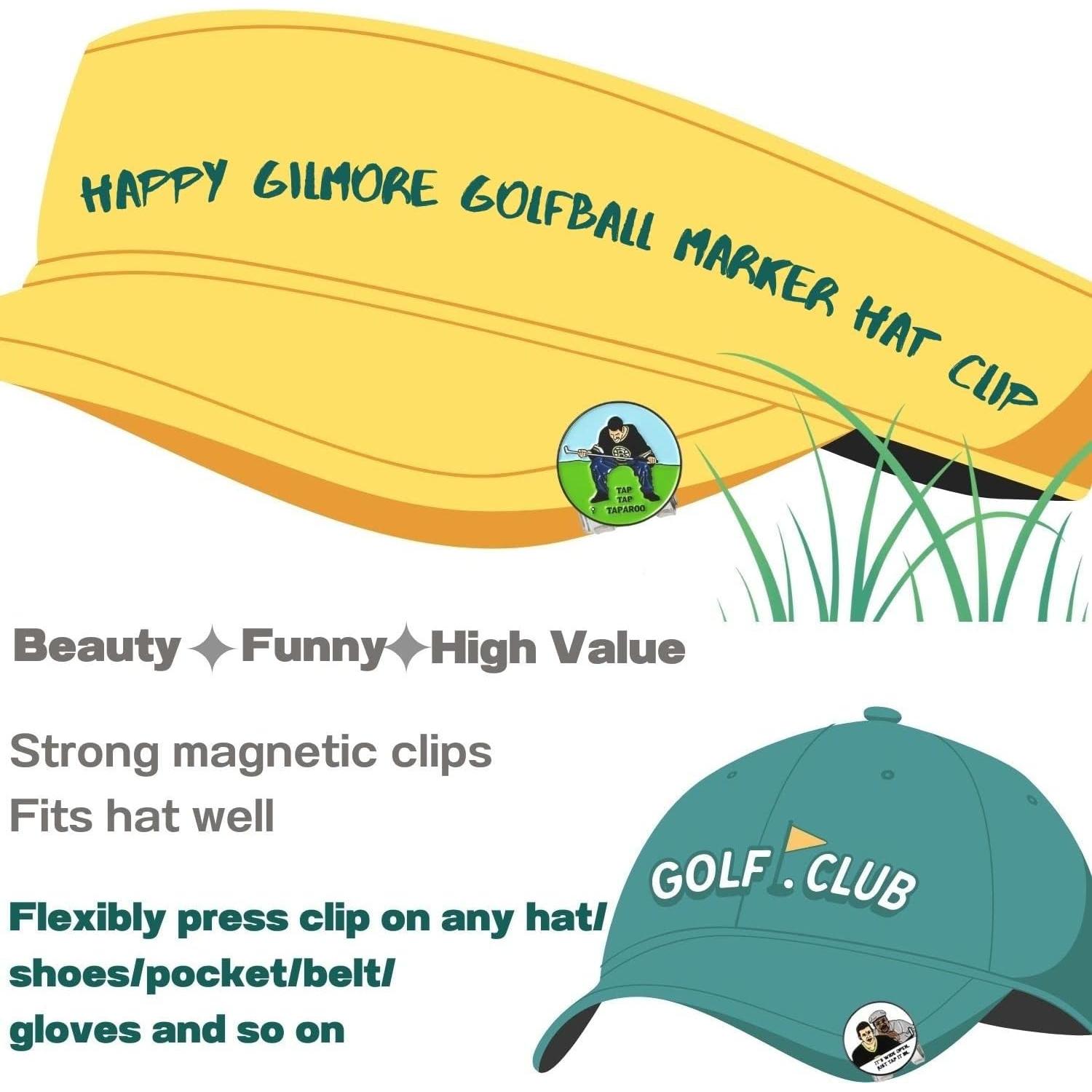 Marcador de Pelotas de Golf Artpreti con Clip Magnético 3 Unidades