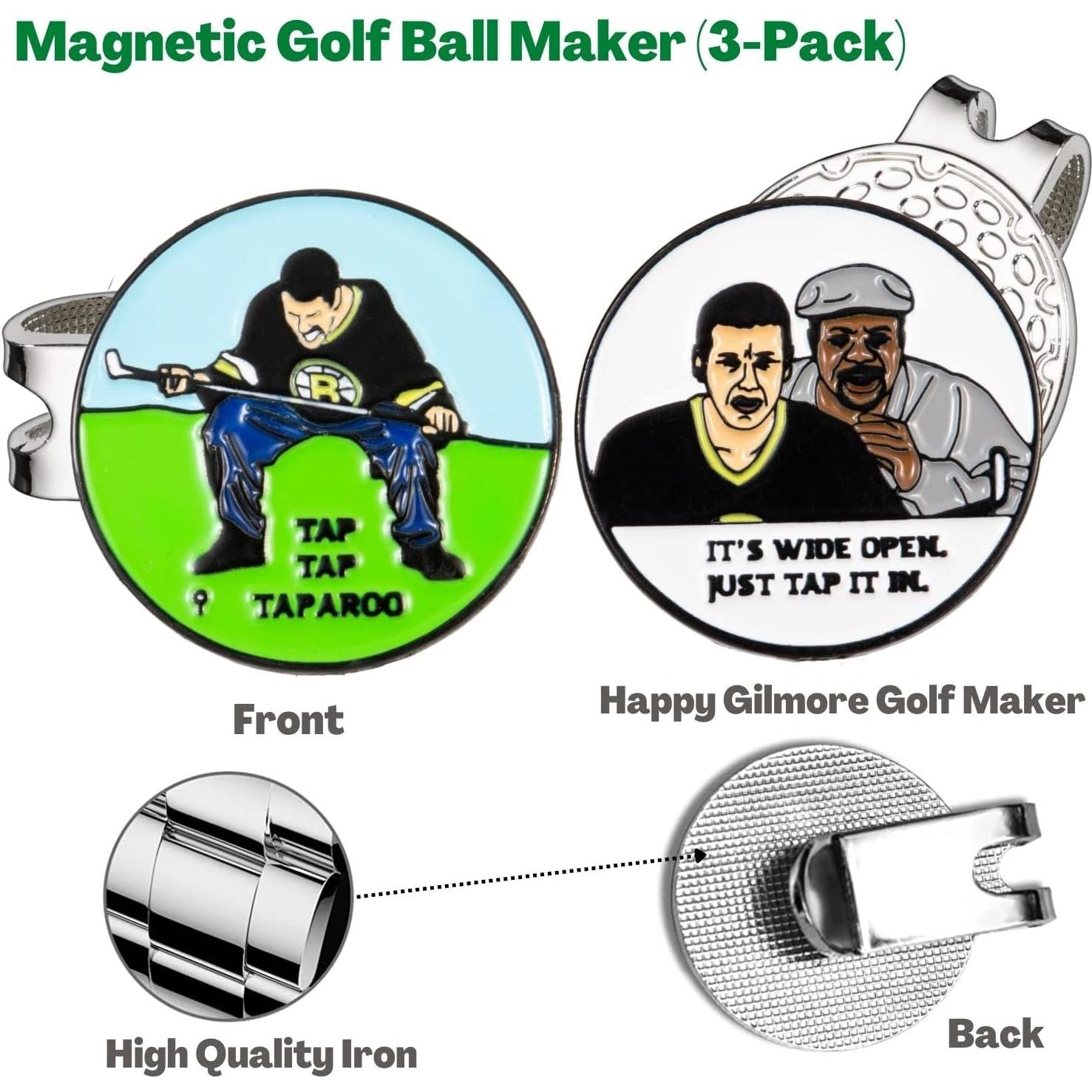 Marcador de Pelotas de Golf Artpreti con Clip Magnético 3 Unidades