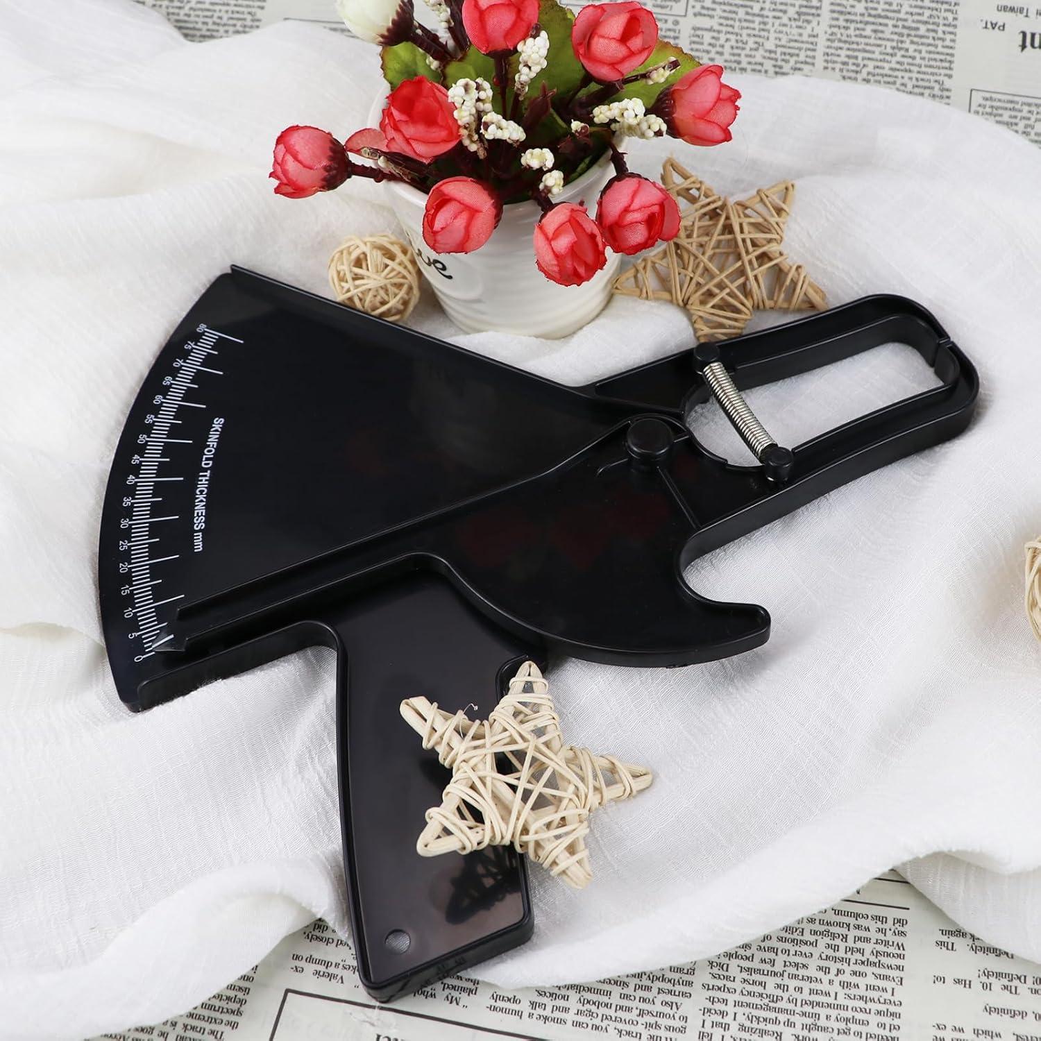 Calibrador de Grasa Corporal ZJIVQO Doble Resorte Negro