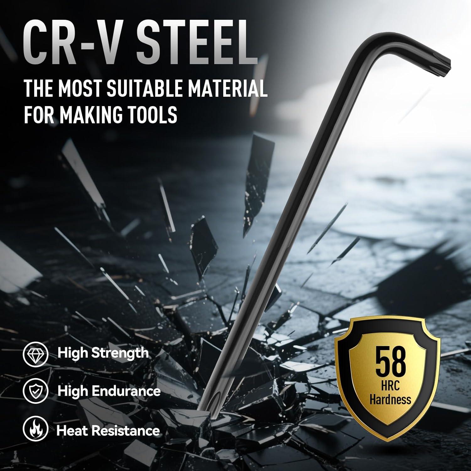 Juego de Llaves Allen Torx DISEN 9 Piezas T10-T50 Acero CR-V