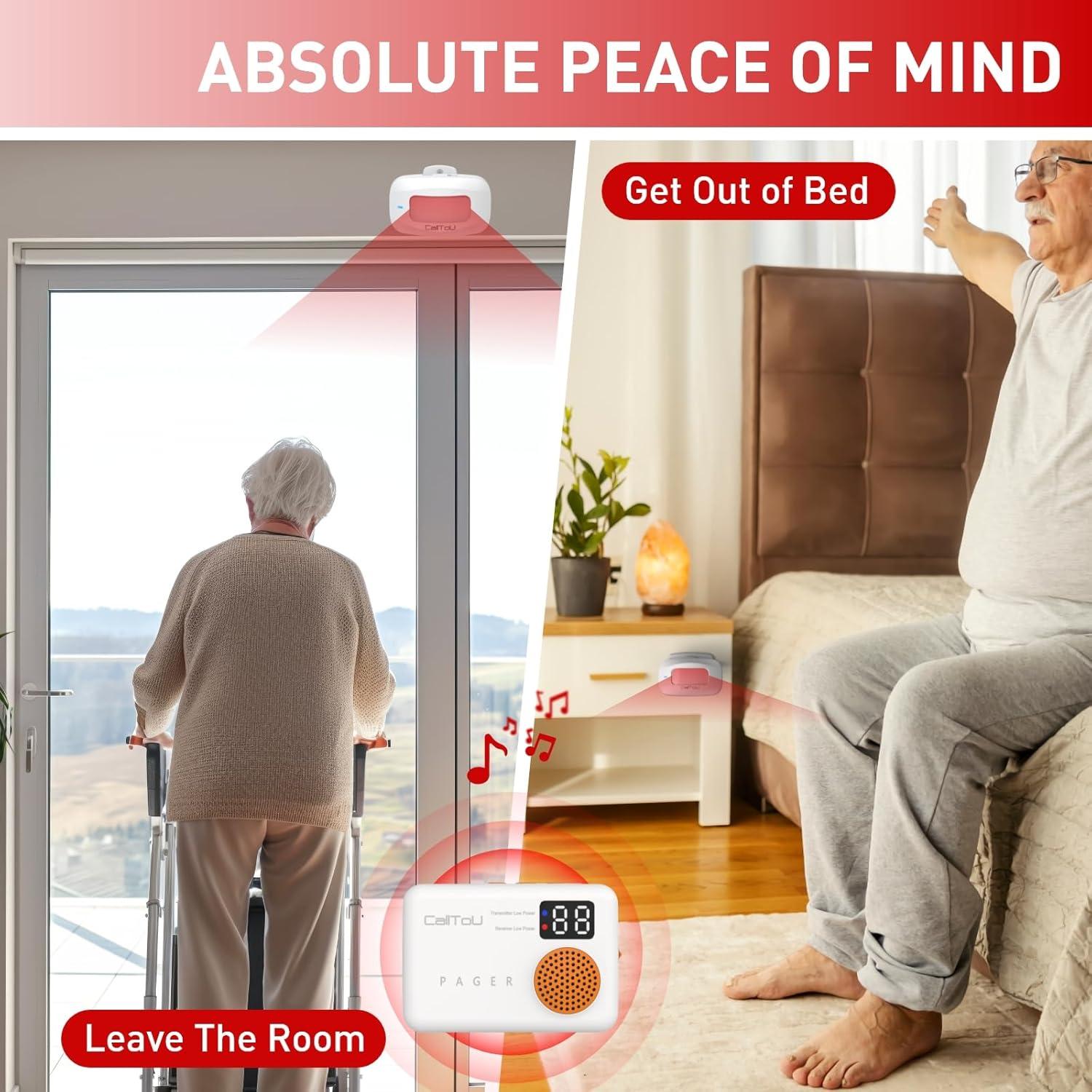 Alarma de Cama Inalámbrica CallToU con Sensor de Movimiento