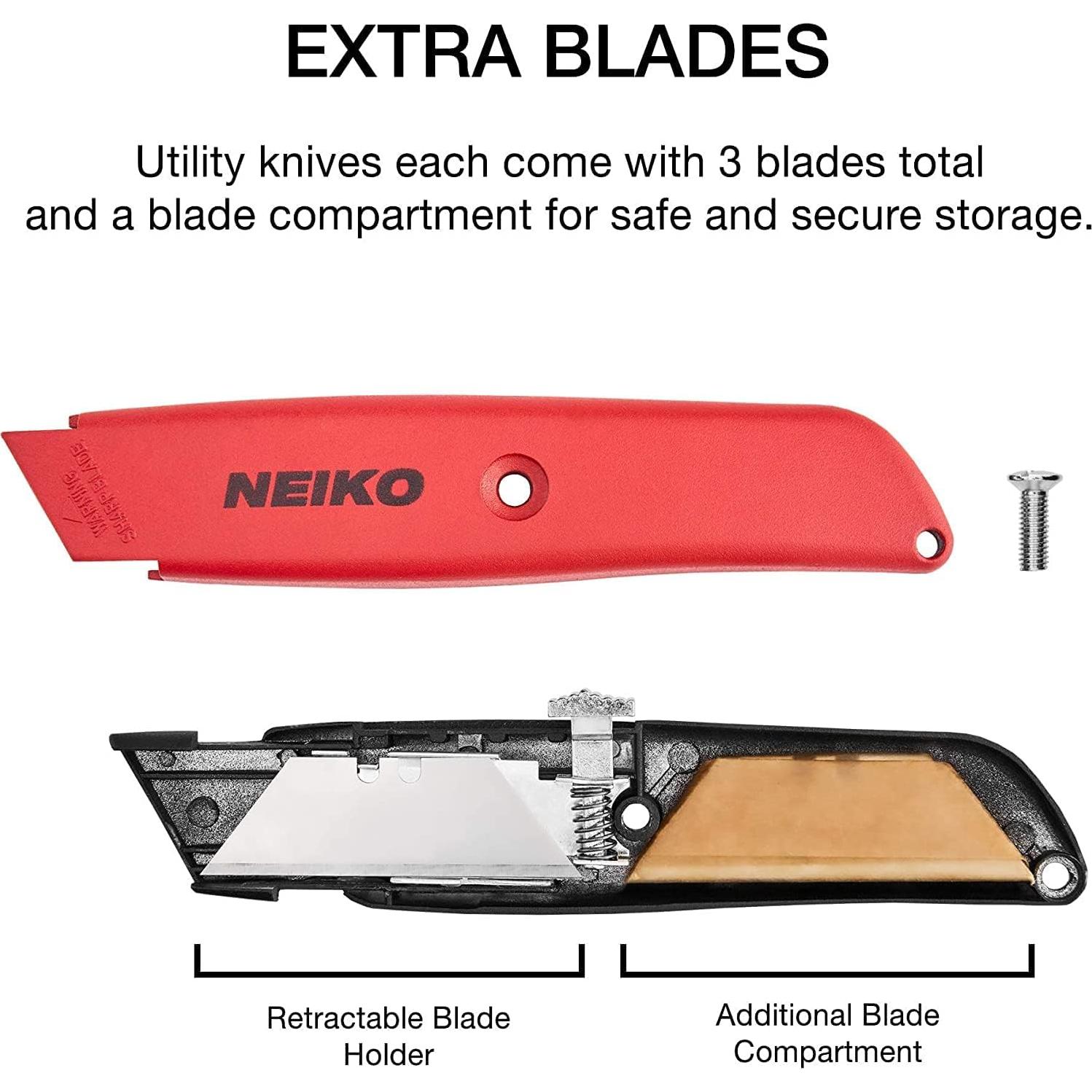 Cuchillo Utilitario Retráctil NEIKO 00679A - Paquete de 2