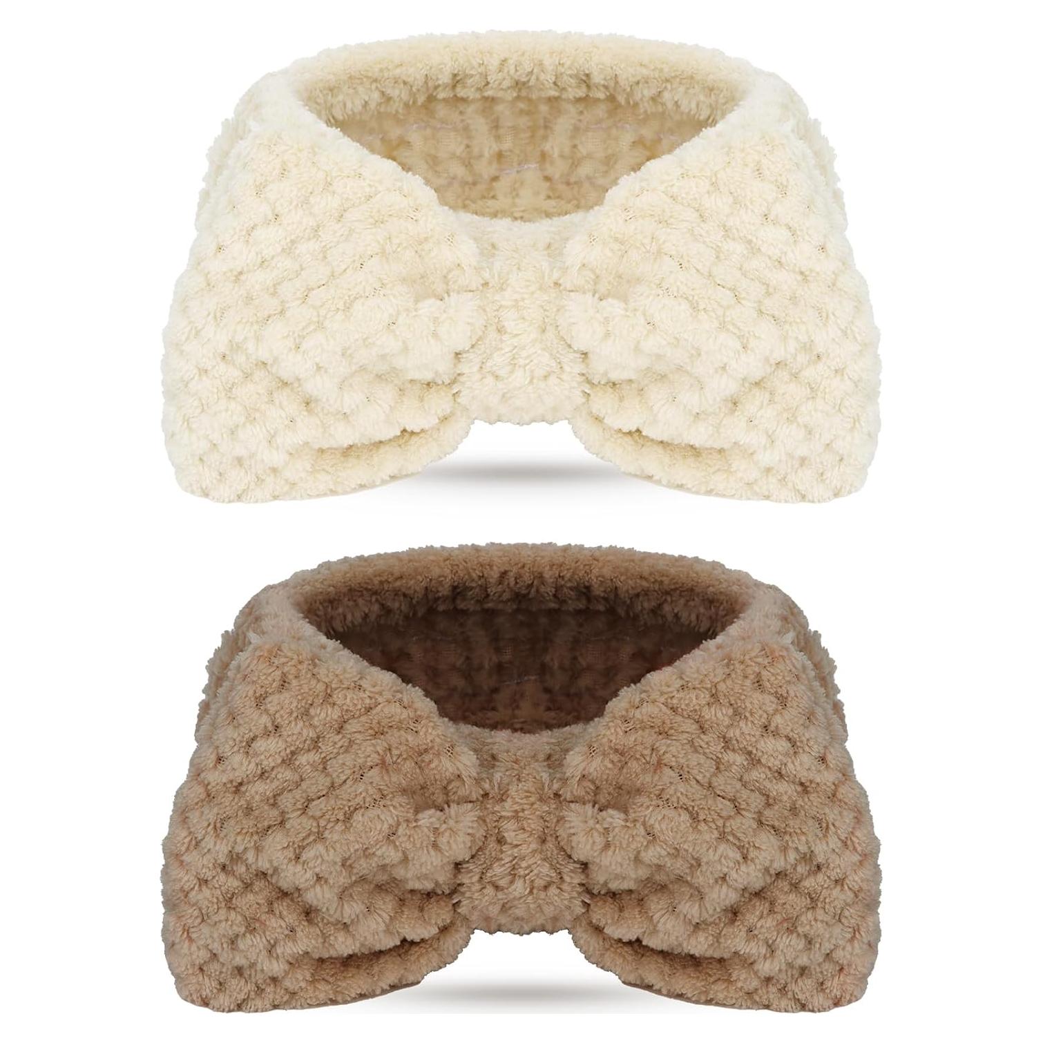 Banda de Spa YISSION 2PCS Microfibra Elástica para Cuidado Facial