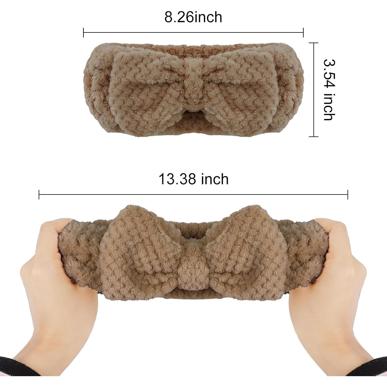 Banda de Spa YISSION 2PCS Microfibra Elástica para Cuidado Facial