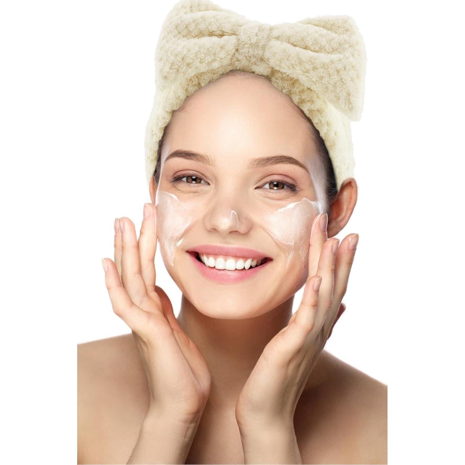 Banda de Spa YISSION 2PCS Microfibra Elástica para Cuidado Facial