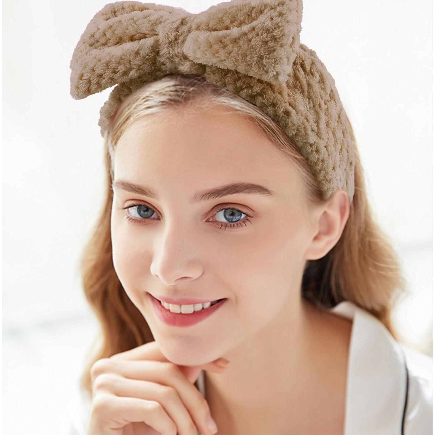 Banda de Spa YISSION 2PCS Microfibra Elástica para Cuidado Facial