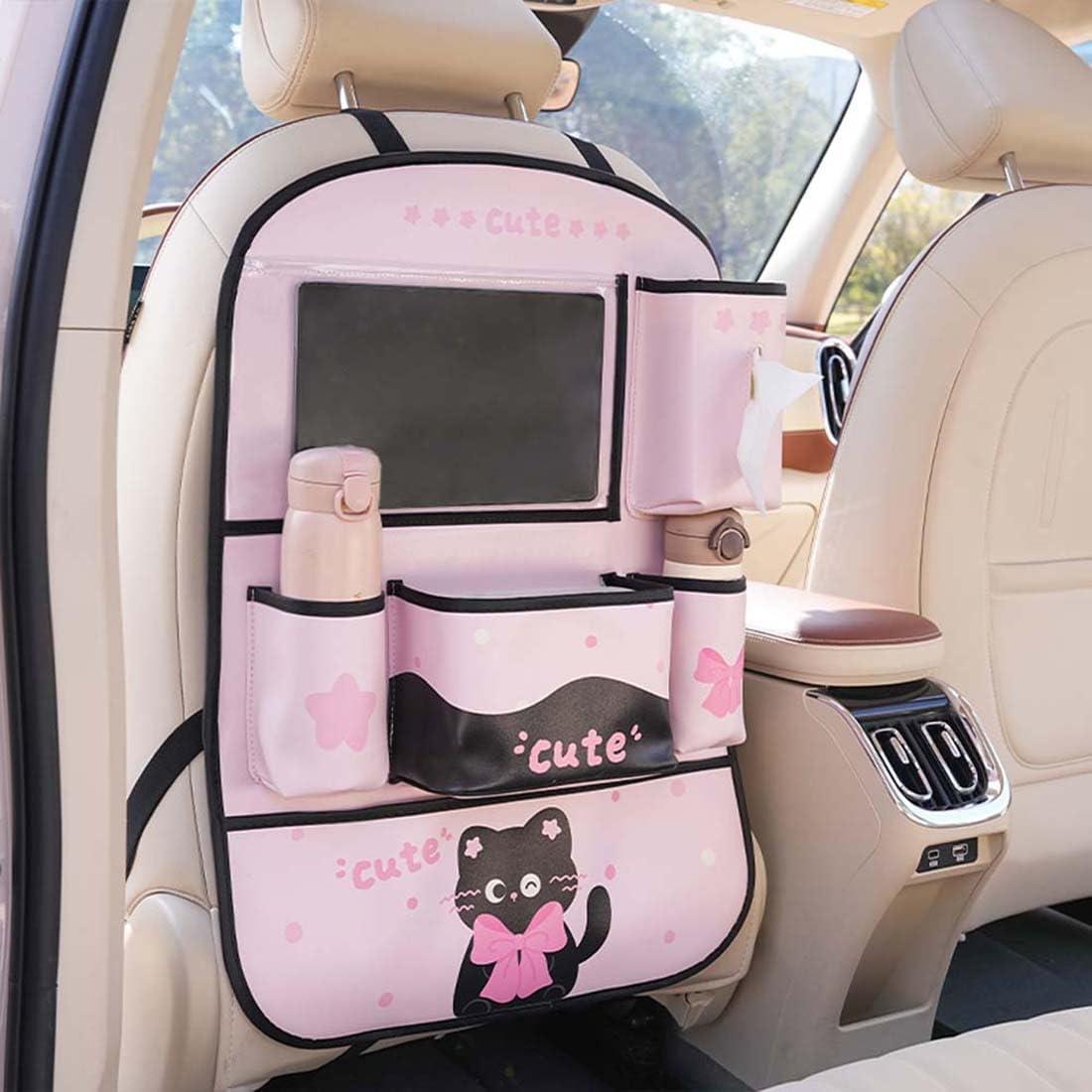 Organizador de Asiento Trasero YUNZLAN Cuero Sintético Rosa