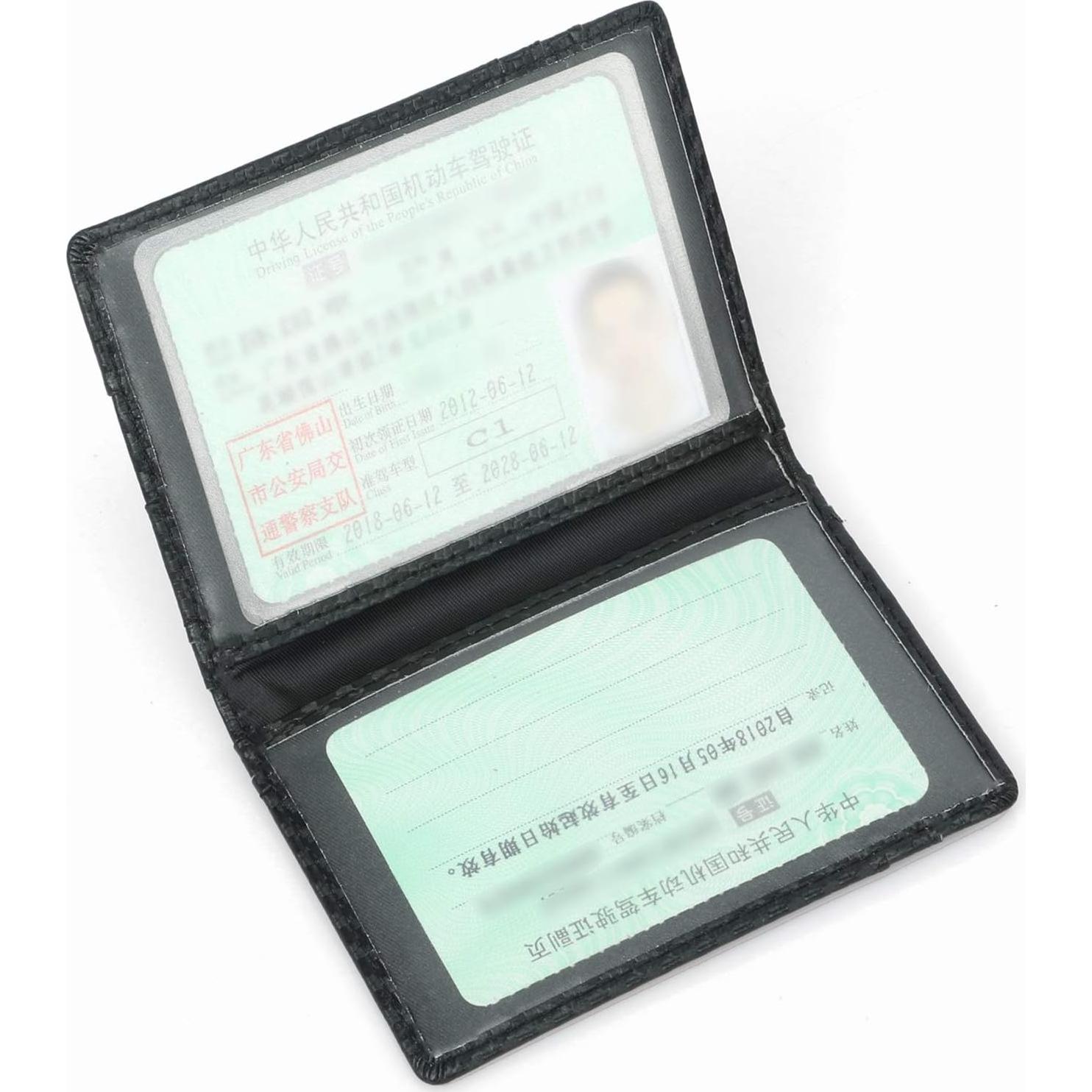 Billetera Minimalista Dorras Bifold Slim Cuero RFID Negra