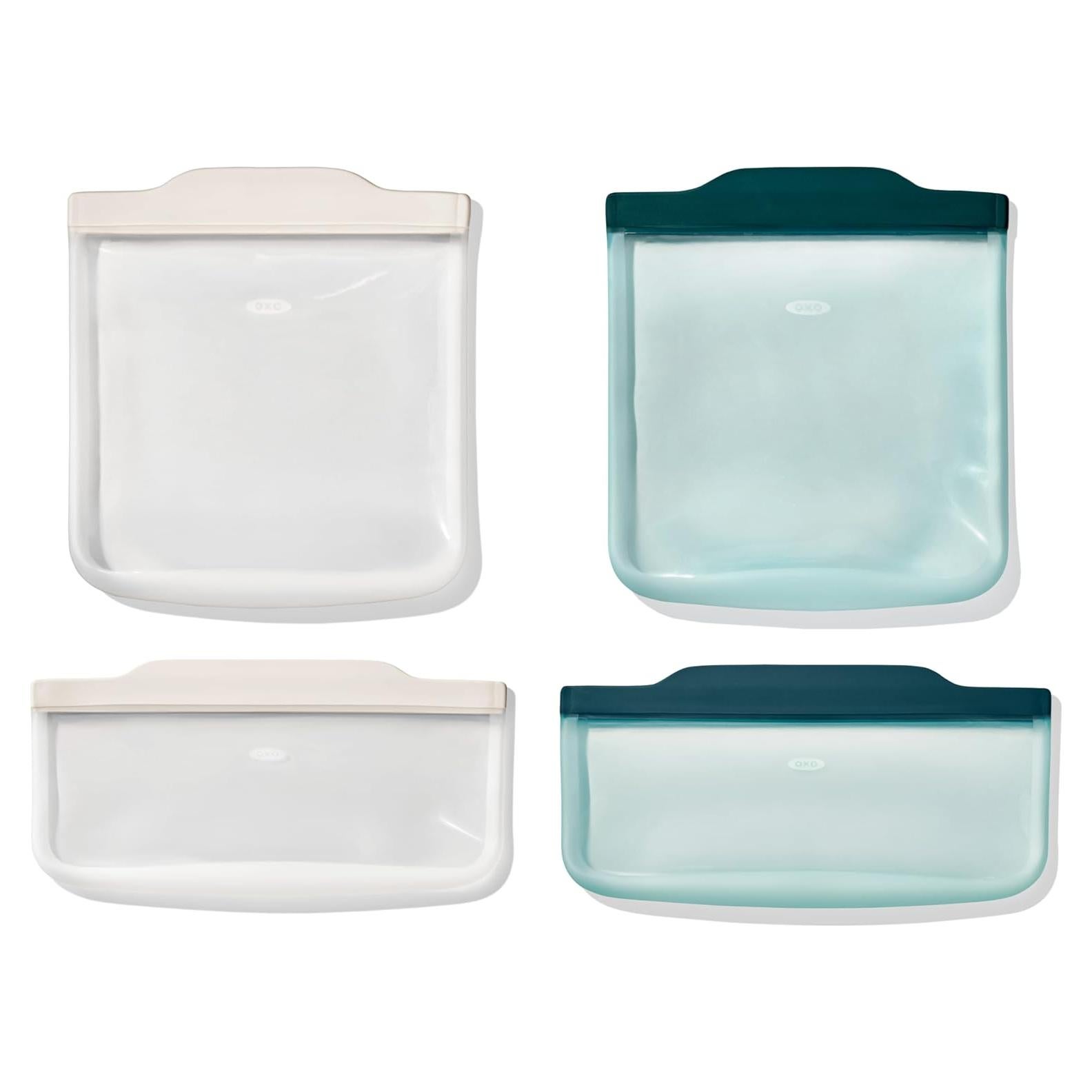 Set de Almuerzo OXO Good Grips - 4 Bolsas Silicona Reutilizables
