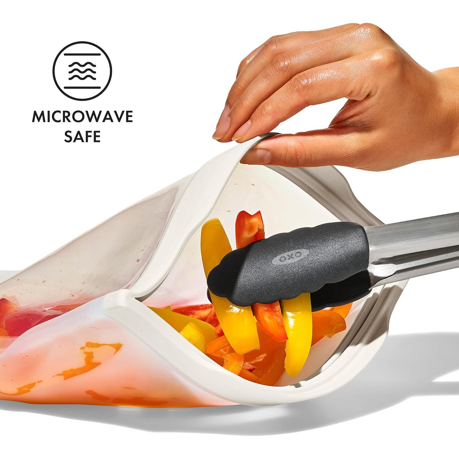 Set de Almuerzo OXO Good Grips - 4 Bolsas Silicona Reutilizables