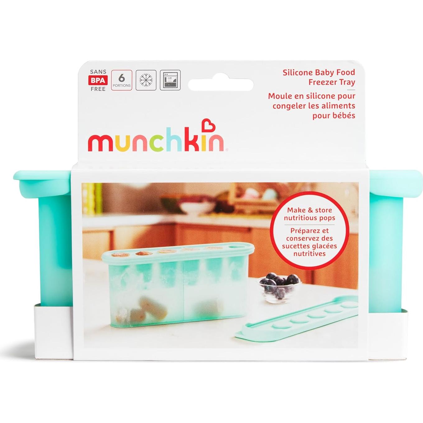 Bandeja de Congelador Munchkin de Silicona Menta para Bebés