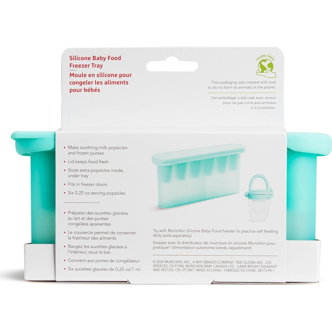 Bandeja de Congelador Munchkin de Silicona Menta para Bebés