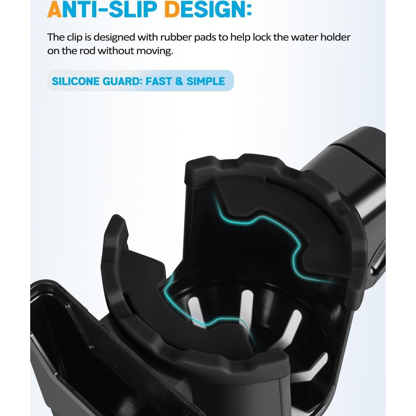 Soporte para Tazas y Teléfono Xislet 2 en 1 Negro