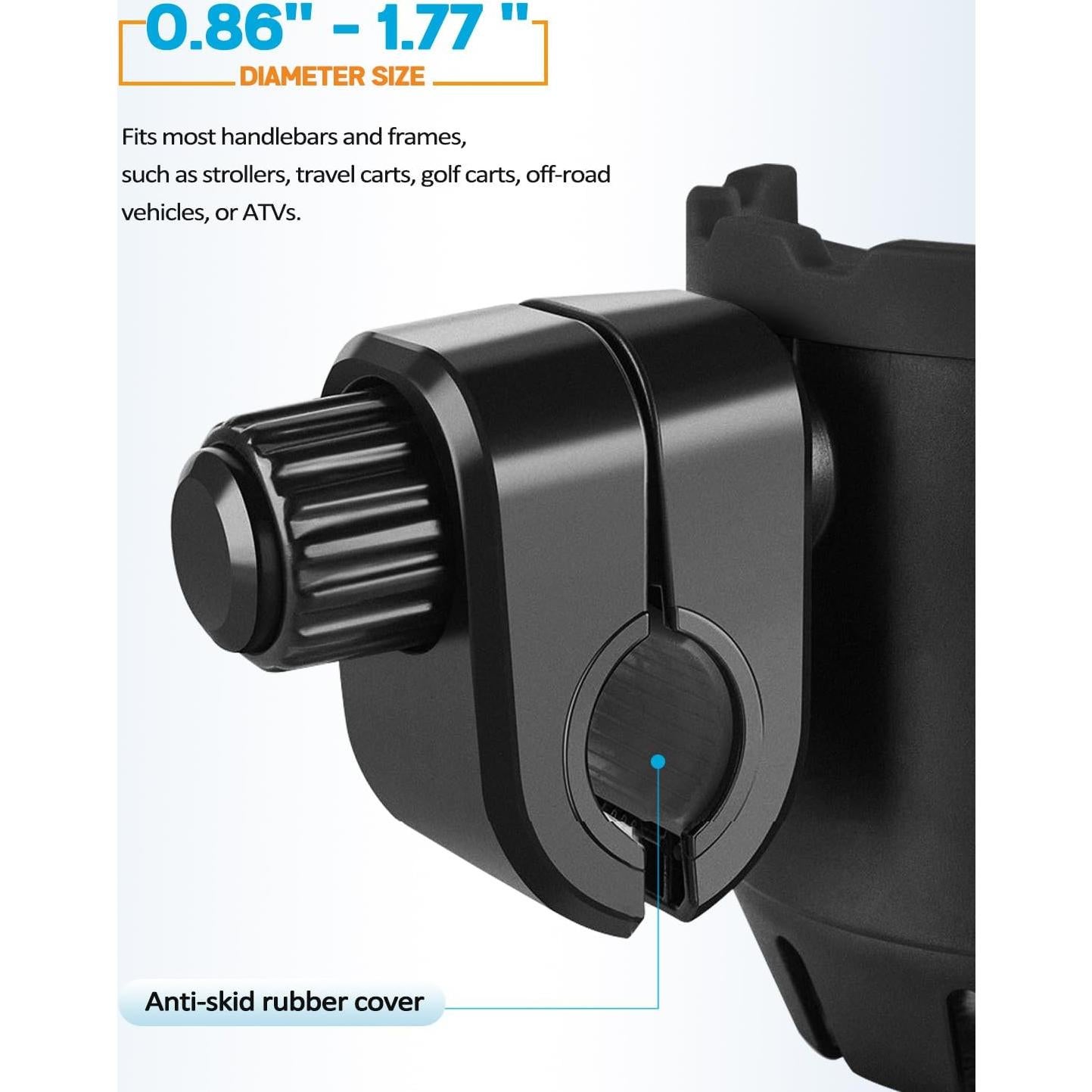 Soporte para Tazas y Teléfono Xislet 2 en 1 Negro