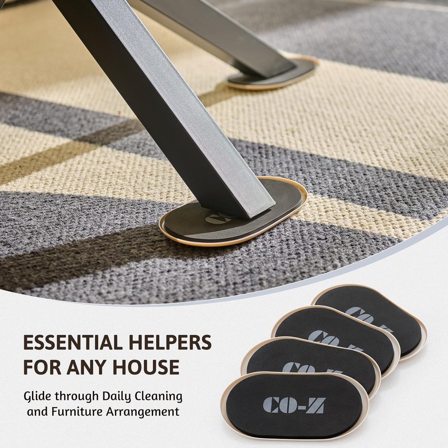 Deslizadores de Muebles Ovalados CO-Z 24.1 cm - Paquete de 4