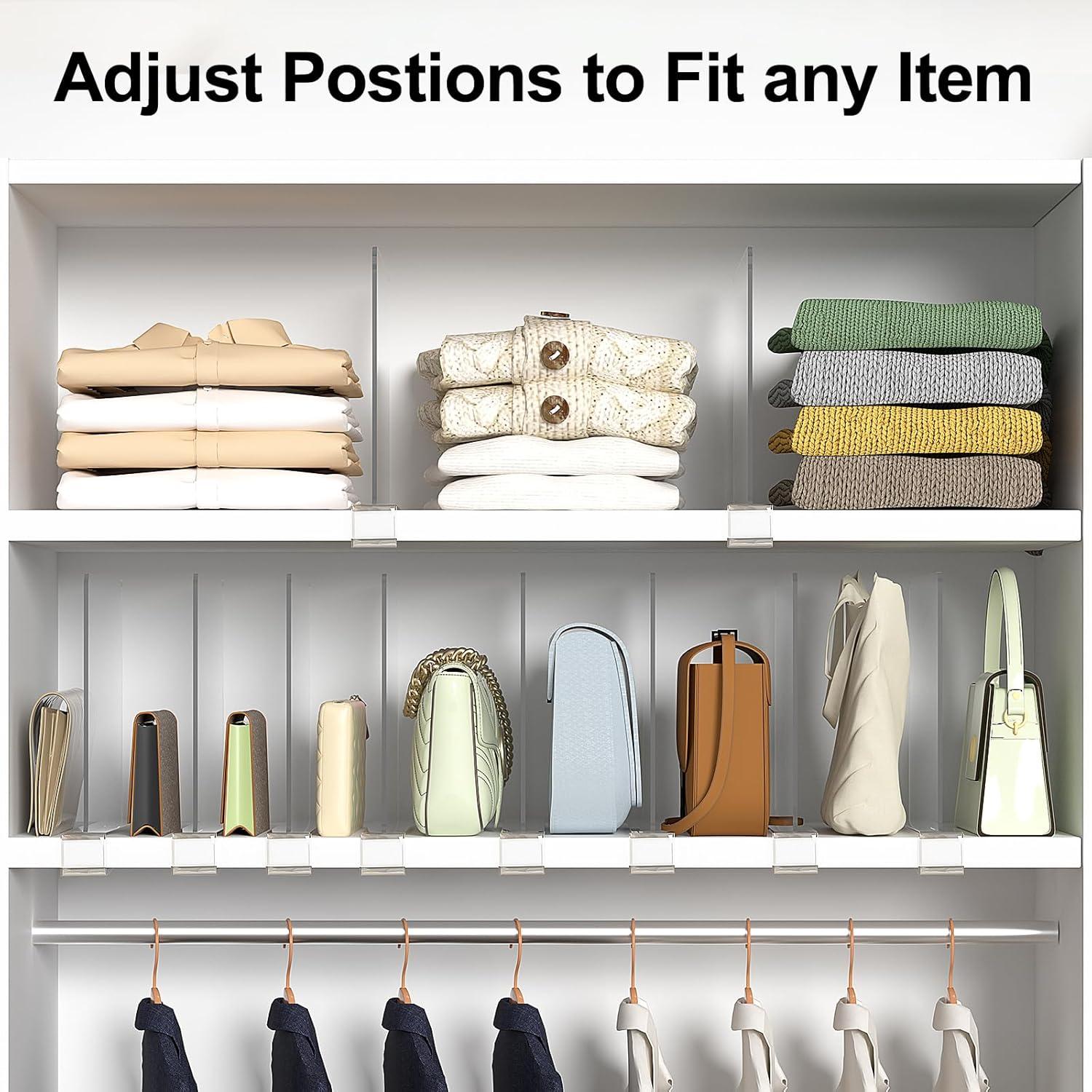 Divisores de Estante Organizador de Bolsos SortNStore - 6 Piezas