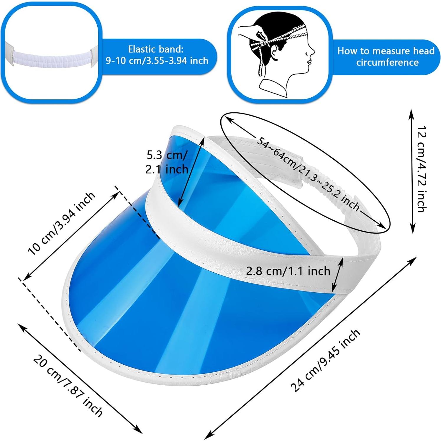 Tarpop 8 Gorras de Póker Plásticas para Mujeres - 5 Colores