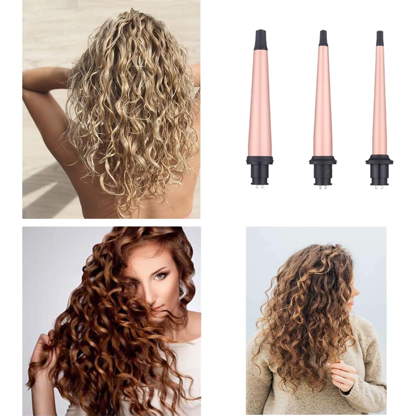 Rizador de Cabello 3 en 1 JAETON Cerámica Intercambiable