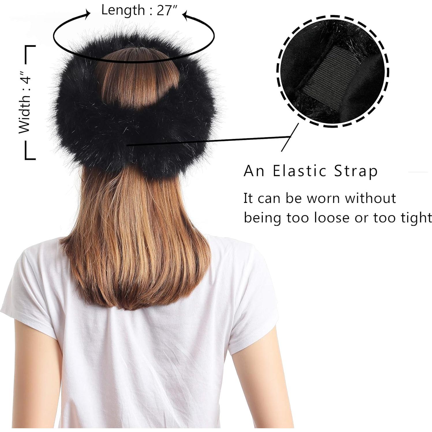 Diadema de Piel Sintética LA CARRIE para Mujeres - Calentador de Oídos