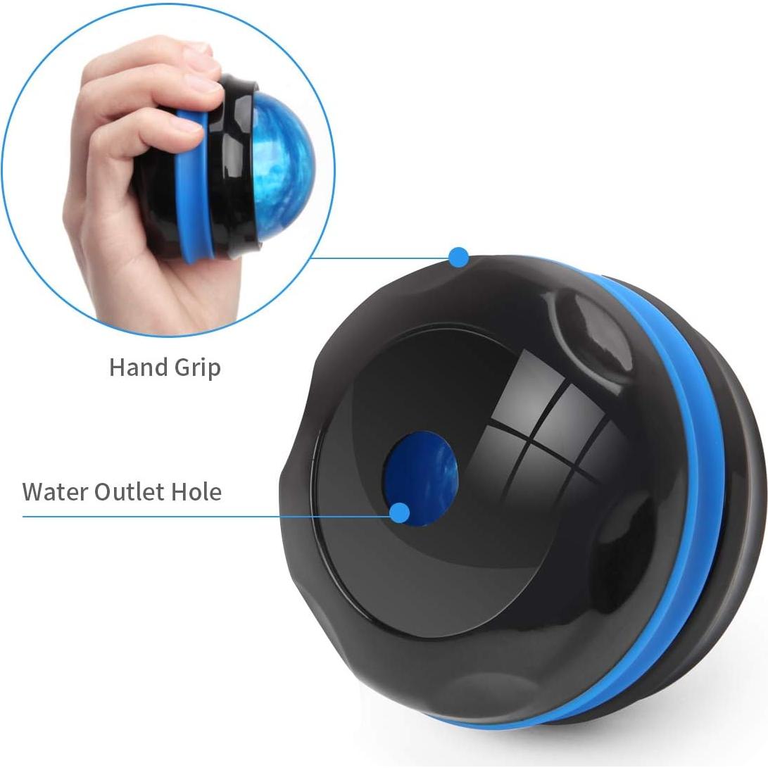 Bola de Masaje Coolrunner QT - Paquete de 2, 12cm, Azul y Morado