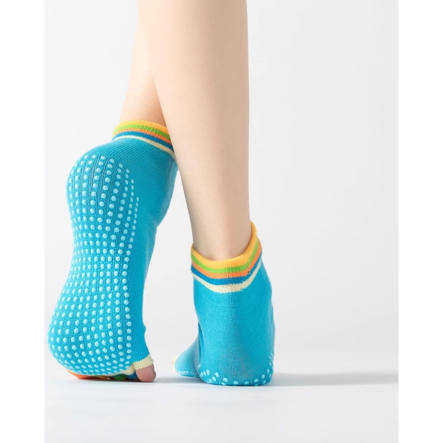Calcetines Antideslizantes para Yoga y Pilates Mujeres - Coloridos