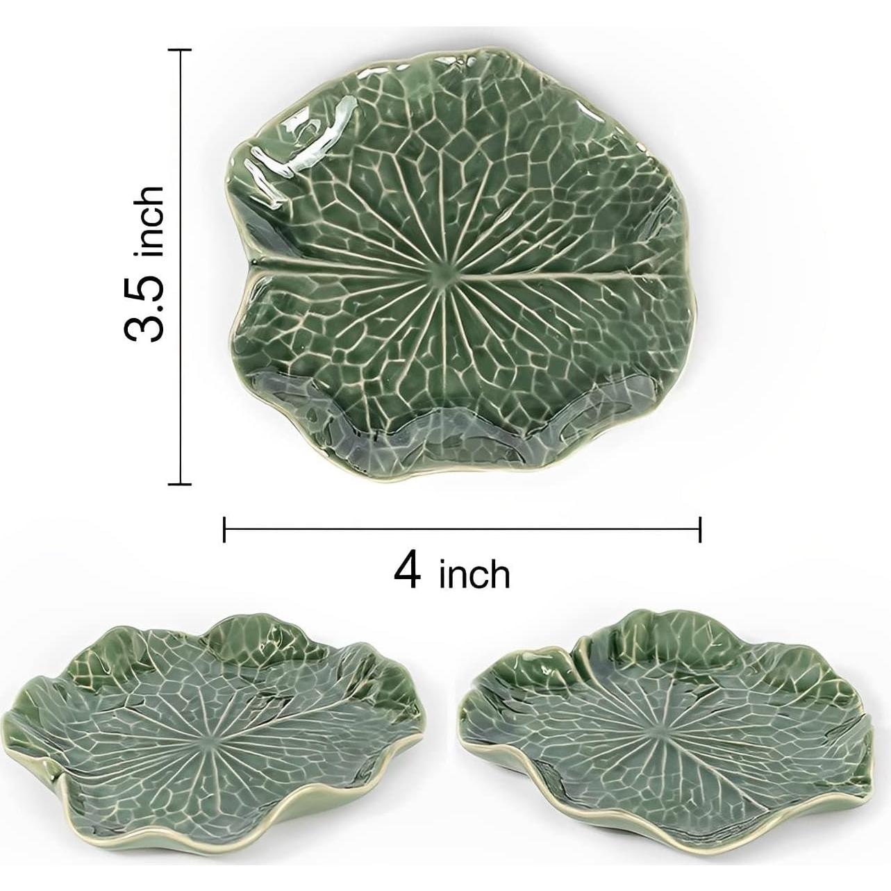 Soporte de Incienso Rana Cerámica Verde Oscuro 10.2x8.9 cm