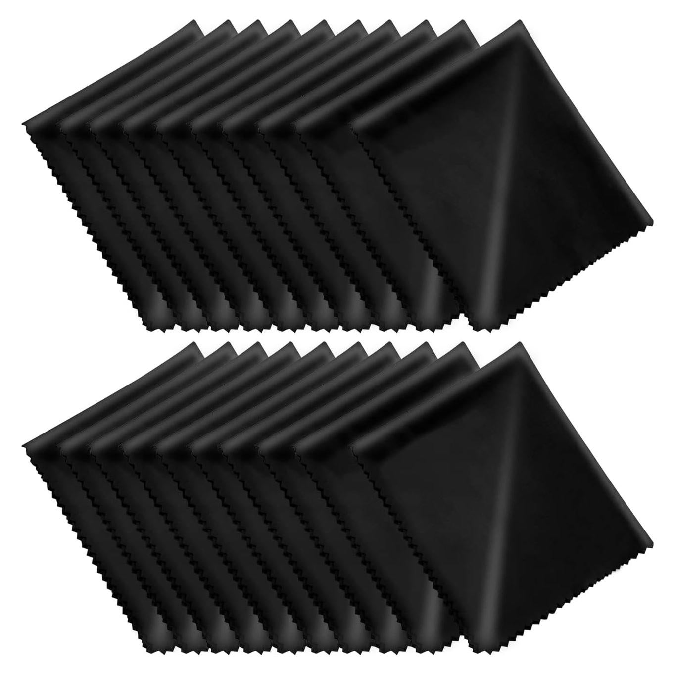 Paños de limpieza de microfibra CKANDAY 20 unidades 15x18cm negro